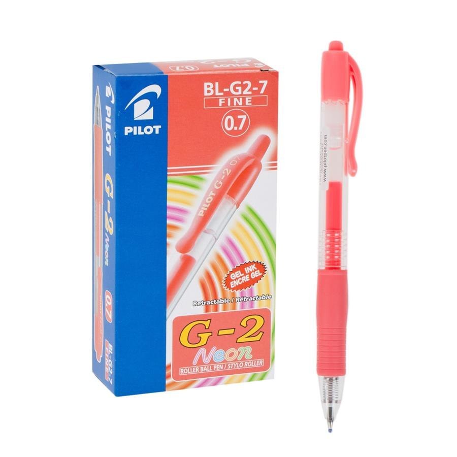 STYLO GEL AUTOMATIQUE NÉON ABRICOT À DISTANCE BL-G2-7NAO